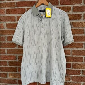 Raymons Clothing Company Men's Gray Patterned Polo Shirt. NWT.  2xl
